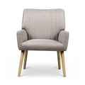 Artiss Faux Fabric Armchair Beige 2 Pack