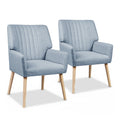 Artiss Armchair Fabric Blue Grey 2 Seater