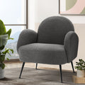 Artiss Armchair Boucle Charcoal