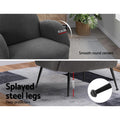 Artiss Armchair Boucle Charcoal