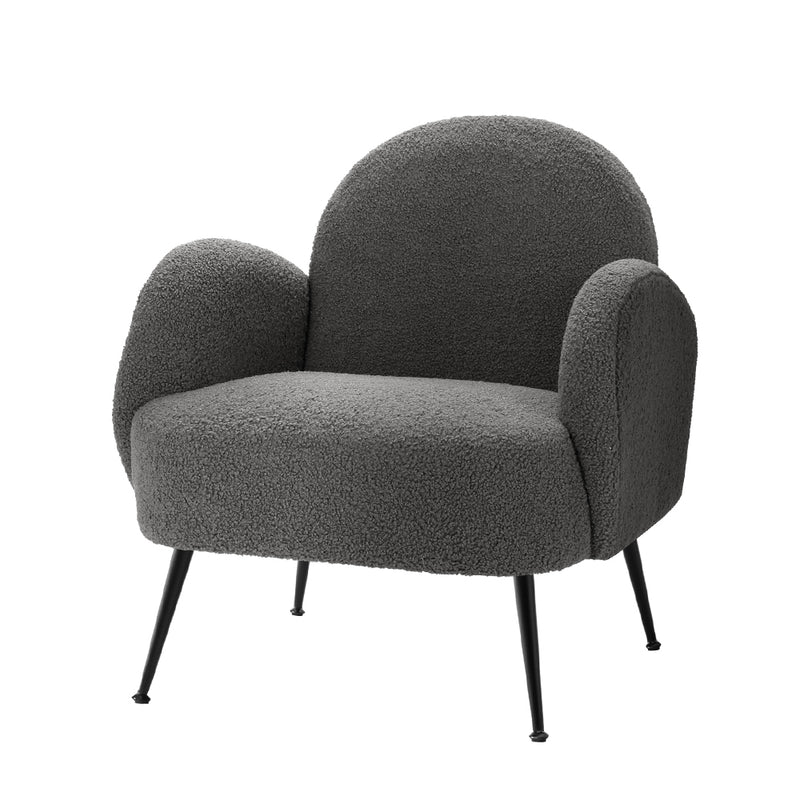 Artiss Armchair Boucle Charcoal