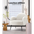 Artiss Armchair Boucle White