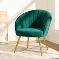 Artiss Velvet Armchair Green Eloise