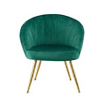 Artiss Velvet Armchair Green Eloise