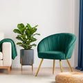 Artiss Velvet Armchair Green Eloise
