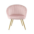 Artiss Velvet Armchair Pink Eloise