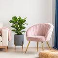 Artiss Velvet Armchair Pink Eloise