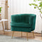 Artiss Velvet Armchair Green Norvia