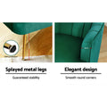 Artiss Velvet Armchair Green Norvia