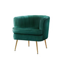 Artiss Velvet Armchair Green Norvia