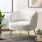 Artiss Armchair Sherpa Boucle White Accent Chair Lounge