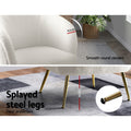 Artiss Armchair Sherpa Boucle White Accent Chair Lounge