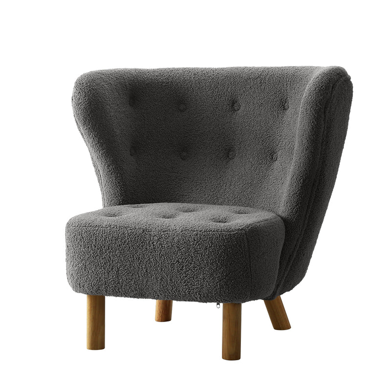 Artiss Charcoal Armchair Lounge Accent Chair Sofa Couch