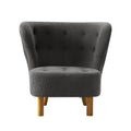 Artiss Charcoal Armchair Lounge Accent Chair Sofa Couch