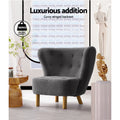 Artiss Charcoal Armchair Lounge Accent Chair Sofa Couch