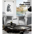 Artiss Armchair Lounge Chair Accent Grey Velvet Cushion Sofa