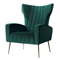 Artiss Kate Green Velvet Armchair