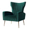 Artiss Kate Green Velvet Armchair