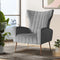 Artiss Armchair Lounge Accent Chairs Armchairs Chair Velvet Sofa Grey Seat