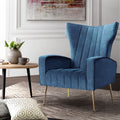 Artiss Kate Armchair Navy Velvet