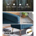 Artiss Kate Armchair Navy Velvet