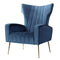 Artiss Kate Armchair Navy Velvet