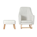 Artiss Rocking Chair Armchair Linen Beige