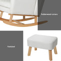 Artiss Rocking Chair Armchair Linen Beige