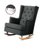 Artiss Rocking Chair Armchair Linen Charcoal