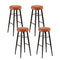 Artiss 4x Bar Stools PU Leather Counter Kitchen Chairs Brown