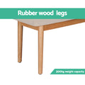 Artiss Dining Bench 106cm Upholstered Wooden Seat Chair