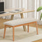 Artiss Dining Bench 106cm Upholstered Wooden Seat Chair