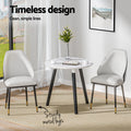 Artiss Dining Chairs Set of 2 Leather Beige Black