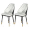Artiss Dining Chairs Set of 2 Leather Beige Black