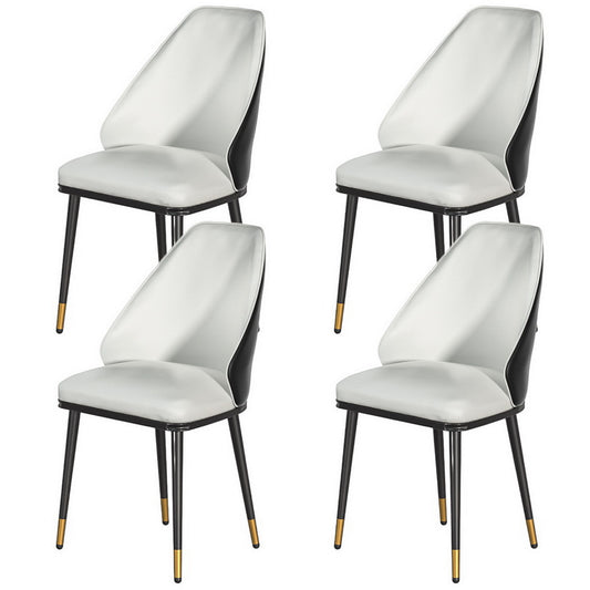 Artiss Dining Chairs Set of 4 Leather Beige Black