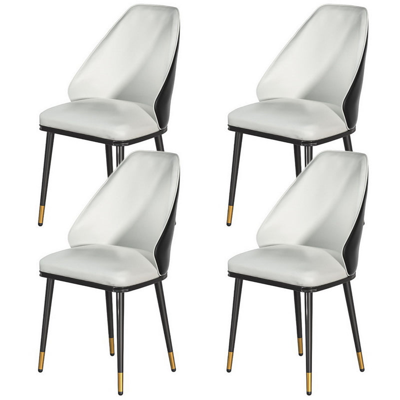 Artiss Dining Chairs Set of 4 Leather Beige Black
