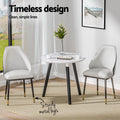 Artiss Dining Chairs Set of 4 Leather Beige Black
