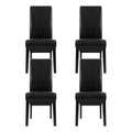 Artiss Dining Chairs Set of 2 Leather Parsons Black