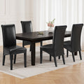 Artiss Dining Chairs Set of 2 Leather Parsons Black