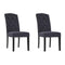 Artiss Dining Chairs Set of 2 Linen Parsons Dark Grey