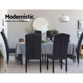 Artiss Dining Chairs Set of 2 Linen Parsons Dark Grey