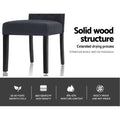 Artiss Dining Chairs Set of 2 Linen Parsons Dark Grey