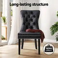 Artiss Dining Chairs Black Leather Set of 4