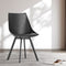Artiss Dining Chairs Set of 2 PU Leather Plastic Metal Black