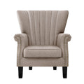 Artiss Wingback Armchair Beige Andrew