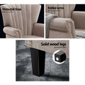 Artiss Wingback Armchair Beige Andrew