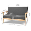 Artiss 2 Seater Sofa Lounge Armchair Skane