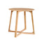 Artiss Round Coffee Table Wooden Beige Side Table Nightstand