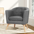 Artiss Armchair Tub Chair Grey Adora