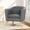 Artiss Armchair Tub Chair Grey Adora